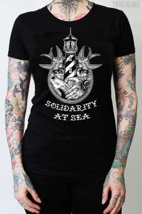 True Rebel Ladies Solishirt Solidarity At Sea Black
