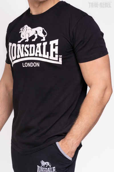 Lonsdale T-Shirt Logo Regular Fit Black