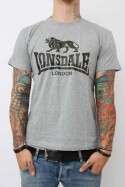 Lonsdale T-Shirt Logo Regular Fit Marl Grey