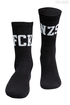 True Rebel Socks FCK NZS Black EU35-38