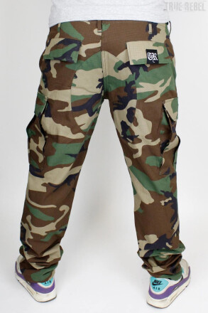 True Rebel Pants Cargo Camouflage