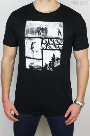Mob Action T-Shirt No Borders Black