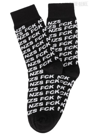 Sixblox. Socks FCK NZS Allover Black EU43-46