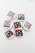 True Rebel Button FCK CPS White