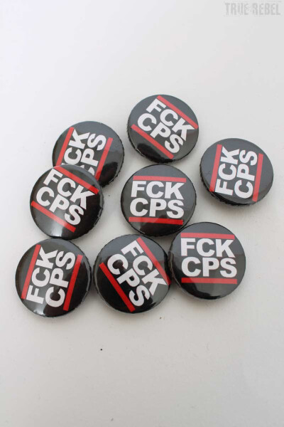 True Rebel Button FCK CPS Black
