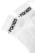 Sixblox. Quarter Socks FCK NZS White