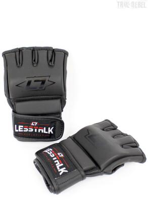 Less Talk Athletics MMA Gloves Vegan Black
