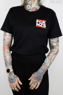 True Rebel T-Shirt FCK NZS Pocket Print Black