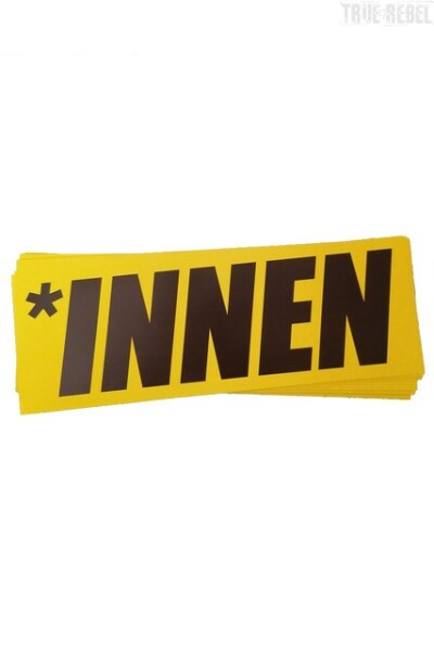 Sticker *innen Neon (A5 lang, 10Stk)