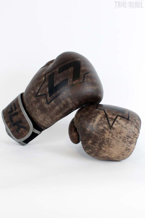 Less Talk Athletics Boxing Gloves Vintage Brown 12oz