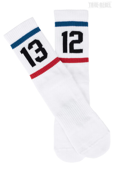 Sixblox. Socks FCK NZS Stripes White