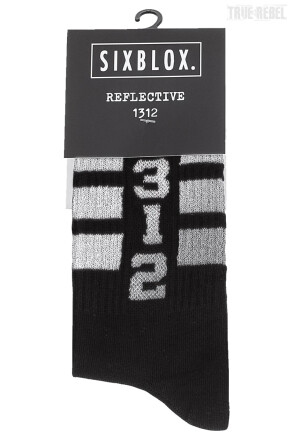 Sixblox. Socks Reflective 1312 Black