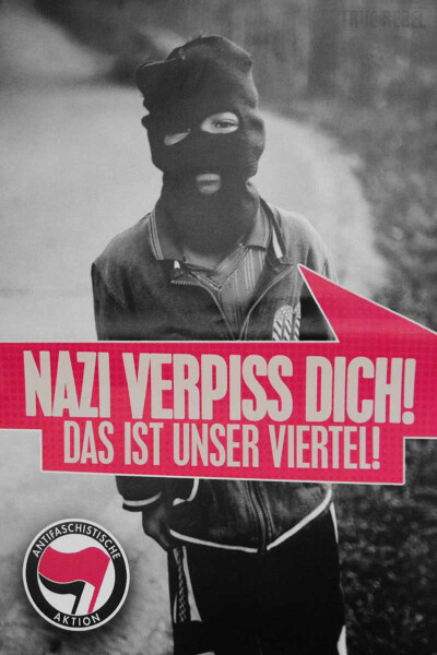 Sticker Nazi Verpiss Dich (A7, 30Stck)