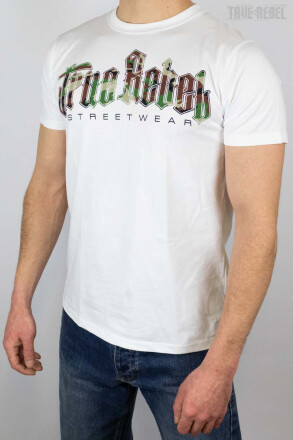 True Rebel T-Shirt Vatos Locos White Camo