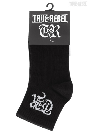 True Rebel Quarter Socks TR Black