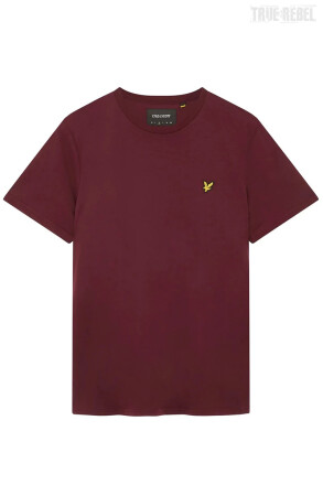 Lyle & Scott Plain T-Shirt Burgundy