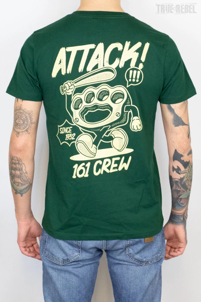 True Rebel T-Shirt Attack Bottle Green