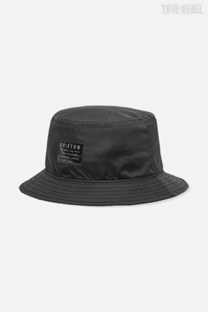 Brixton Packable Bucket Hat Vintage Nylon Black