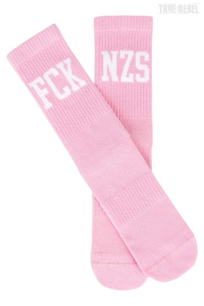 True Rebel Socks FCK NZS Pink