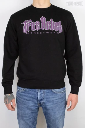 True Rebel Sweater Vatos Locos Black Purple