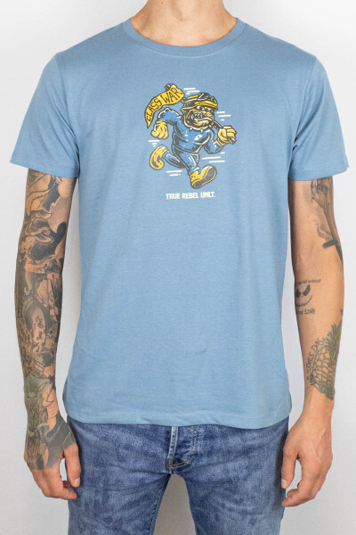 True Rebel T-Shirt Class War Blue Dusk