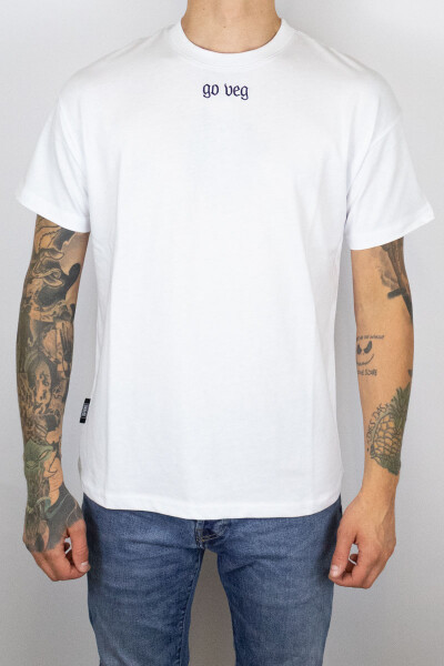 Sixblox. T-Shirt Go Veg White