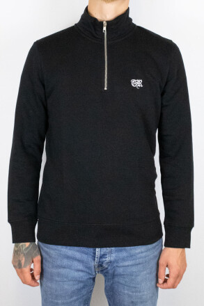 True Rebel Halfzip Sweater Black