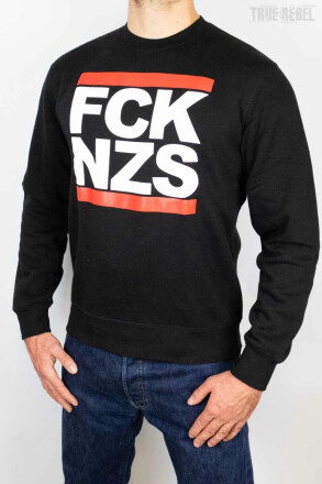 True Rebel Sweater FCK NZS Black