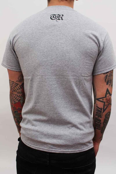 True Rebel T-Shirt FCK NZS Grey