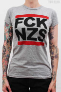 True Rebel Ladies Shirt FCK NZS Grey