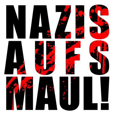 Sticker Nazis Aufs Maul (10 x10cm, 20 Stk)